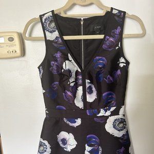 J.Crew Jacquard Poppy Floral Dress Size 000